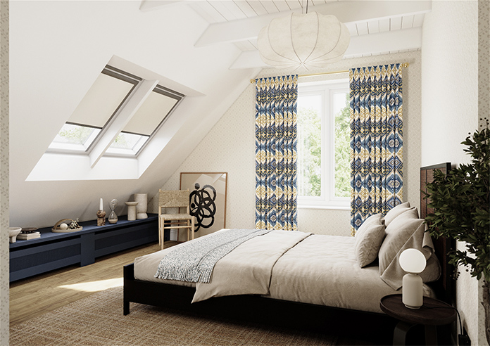 Navajo, Indigo - Made to Measure Curtains - Image 7